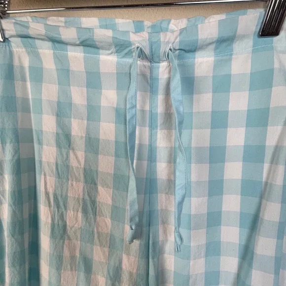 BedHead Pajamas Exclusive Neiman Marcus Blue Gingham Pajama Pants Women's Large - Picture 2 of 8